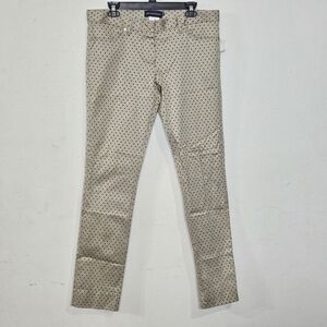 Metradamo Beige Pants with Black Polka Dots Sz 48